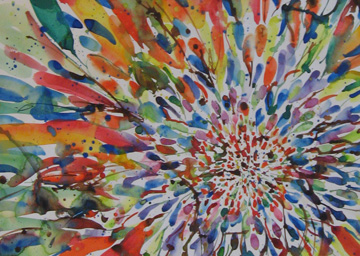 Large scale watercolor workshop